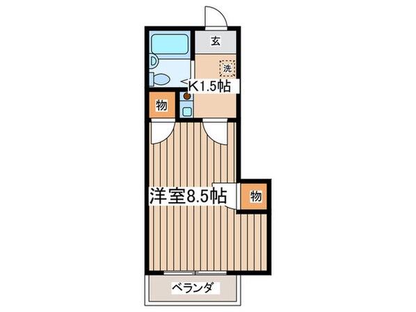 藤浪第３ハイムの物件間取画像